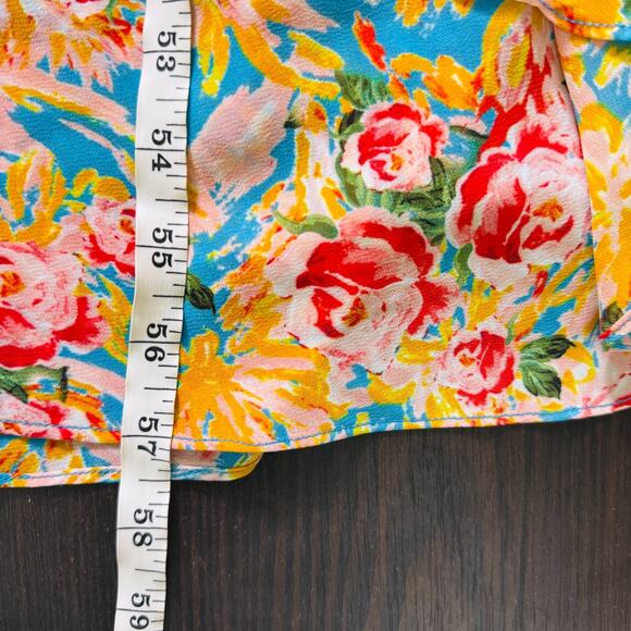 ASTR The Label Dress Womens Small Floral Side Cutout Tropical Cottagecore Boho - Picture 11 of 12